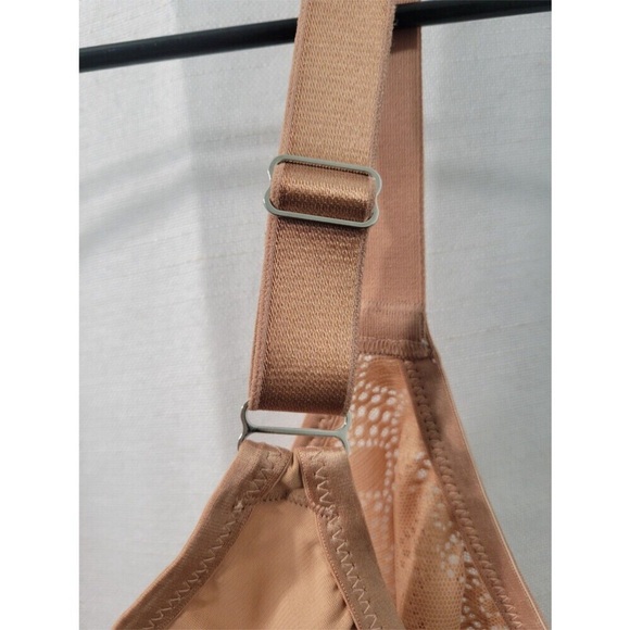 Glamorise Women's Cappuccino Lace Confort Wonder Wire Bra Size 44 G - Picture 8 of 8